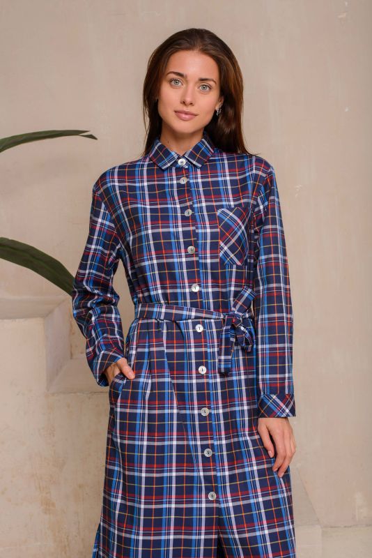 Сукня-сорочка клітчата